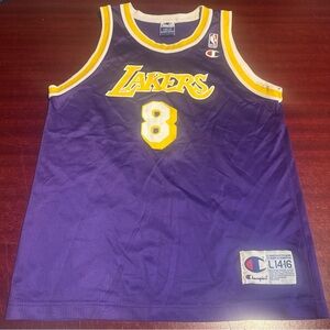 Vintage Youth Large Champion Rookie Kobe Bryant Jersey Collectable